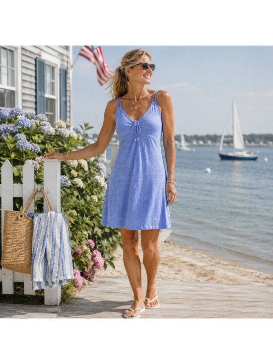 Tommy Bahama Dresses & Skirts - Tommy Bahama Cays Coverup Blue Swim Athletic Hiking Golf Tennis Spa Dress